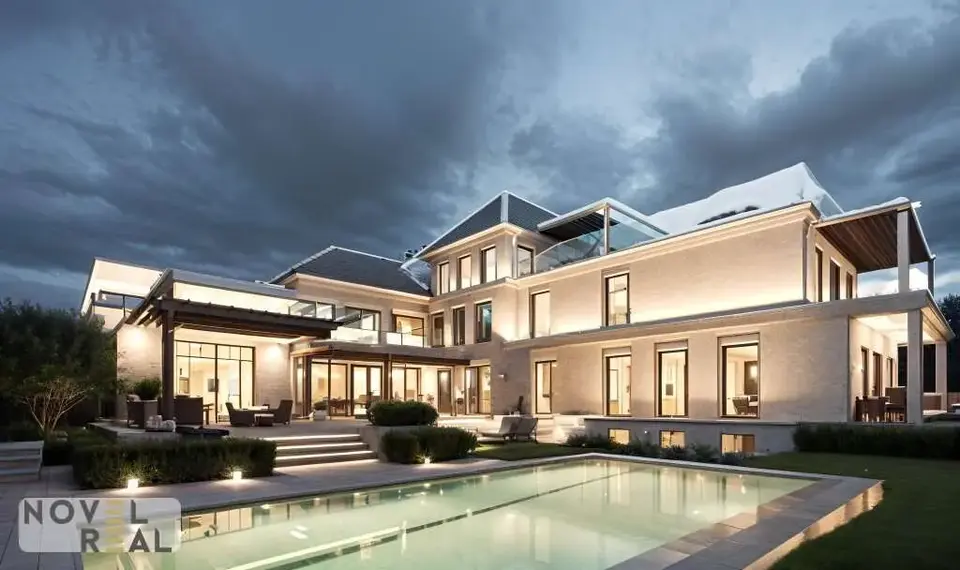 "Grand Suite" - Wo Luxus auf Wohnträume trifft - mit eigenem Outdoorpool! Villa "Elida 9"- Luxus in Donau-Nobellage auf 2 Ebenen!