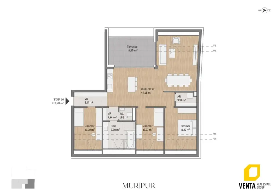 Zuhause für Groß & Klein im Zentrum von Graz mit MUR|PUR!