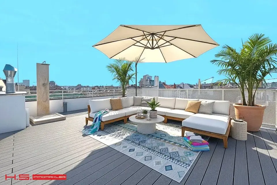 GRANDIOSER DACHERSTBEZUG - BJ 2025 - 2 TERRASSEN - 3 ZIMMER - CITYBLICK - EIN HIGH END PROJEKT