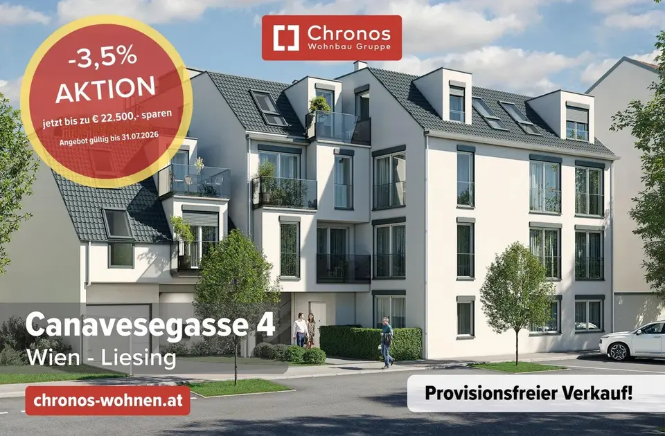 Vorverkaufs-AKTION! Neubauprojekt! 3-Zimmerwohnung mit großem Balkon! Provisonsfrei für Käufer!