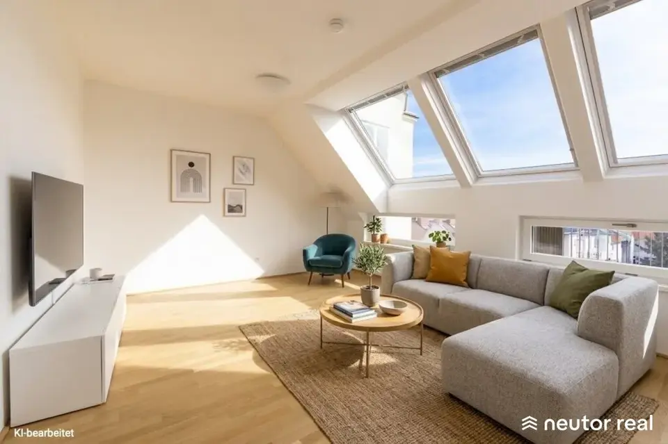 LICHTDURCHFLUTETE DACHGESCHOSSWOHNUNG - TERRASSE MIT TRAUMHAFTEM BLICK ÜBER WIEN - IN BESTER LAGE DES 17. BEZIRKS