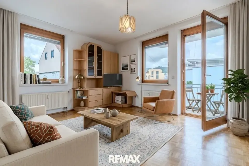 Sonniger Westbalkon, Tiefgaragenplatz & Lift: 2-Zimmer-Eigentumswohnung in Graz-Eggenberg