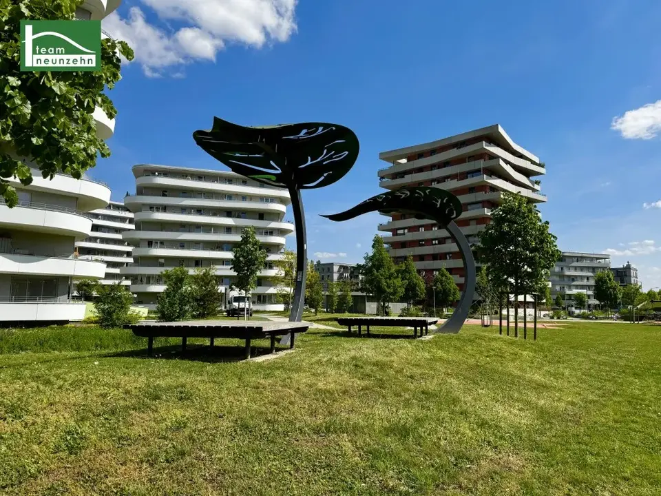 Moderne 2-Zimmer-Wohnung mit Balkon in der Green City!