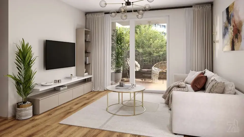 Helle Ruheoase | 2 Zimmer mit Balkon | Provisionsfrei
